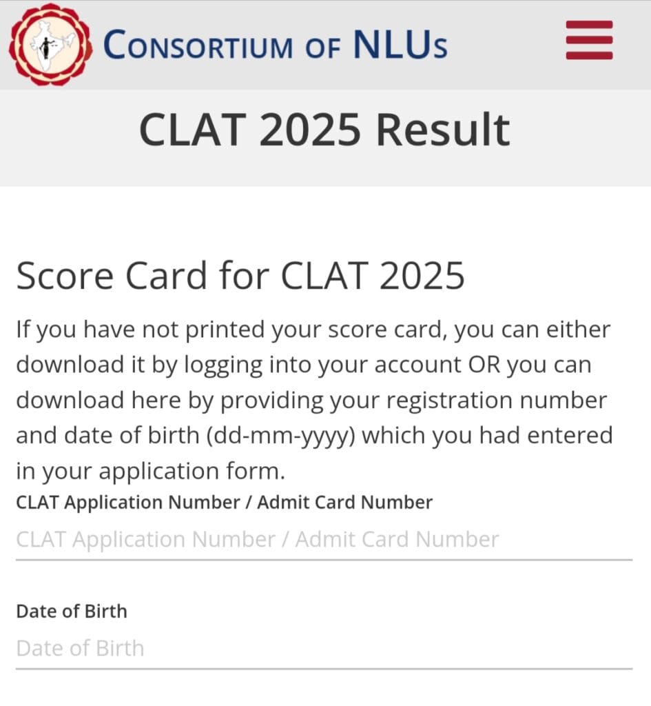 clat result 2025